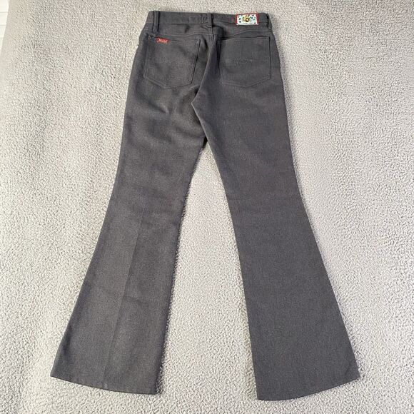 Vintage Mudd Flare Pants Womens 7 (29x32) Gray Low Rise Bootcut Grunge 90s Y2K - Picture 4 of 9